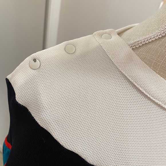 Zara Animal Print color block top Sz medium - Picture 6 of 8